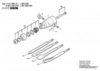 Bosch 0 611 999 001 MV 200 Chisel Attachment Spare Parts